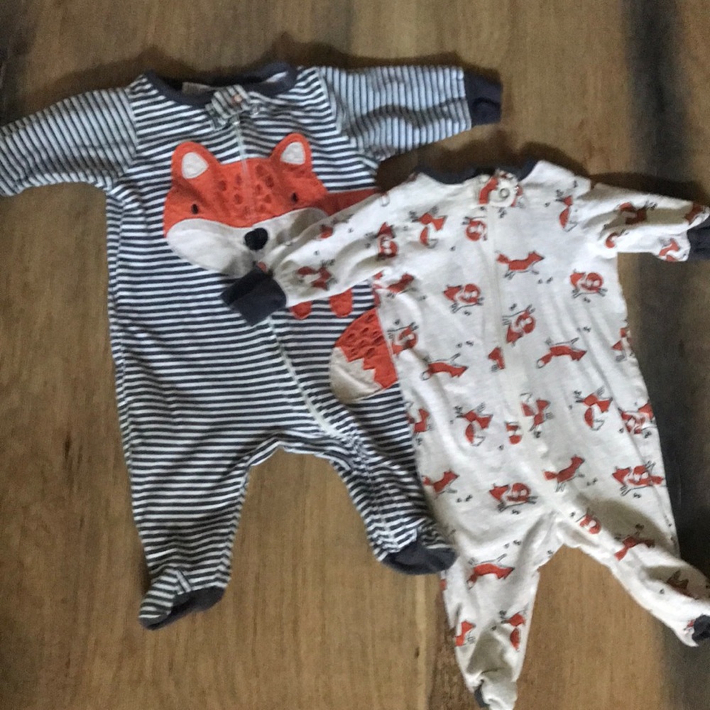 Gerber newborn “fox” onesies.